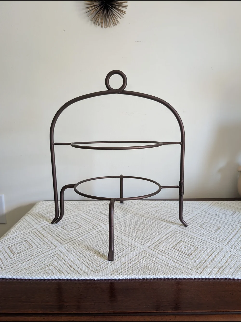 Two-Tier Metal‎ Display Stand in Bronze